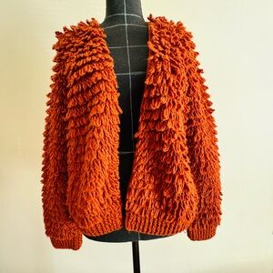 Universal Thread Vibrant Orange Knit Cardigan
